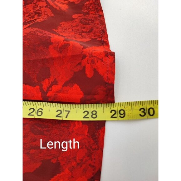 Lulus Women's Enviable Charm Off the Shoulder Red Mini Dress Size L - Picture 9 of 10